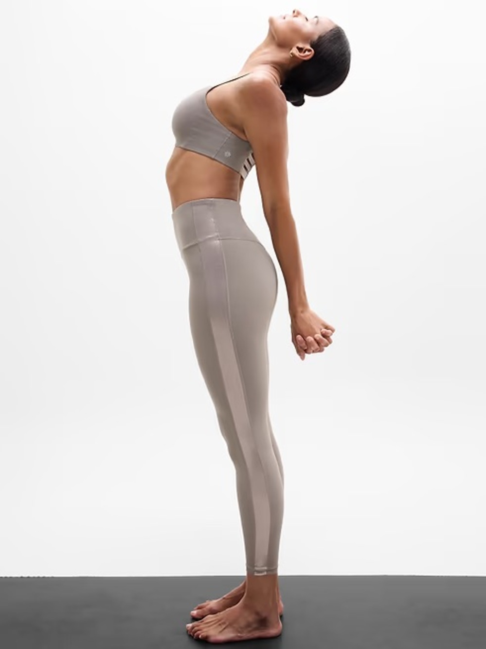 NWT Athleta ELATION ULTRA HIGH RISE SHINE SPORT STRIPE 7/8 LEGGING